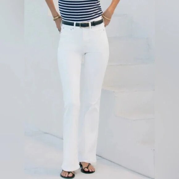 NWT AYR The Really Really High Rise Flare Jeans in Salt Water White 33 - Picture 1 of 10